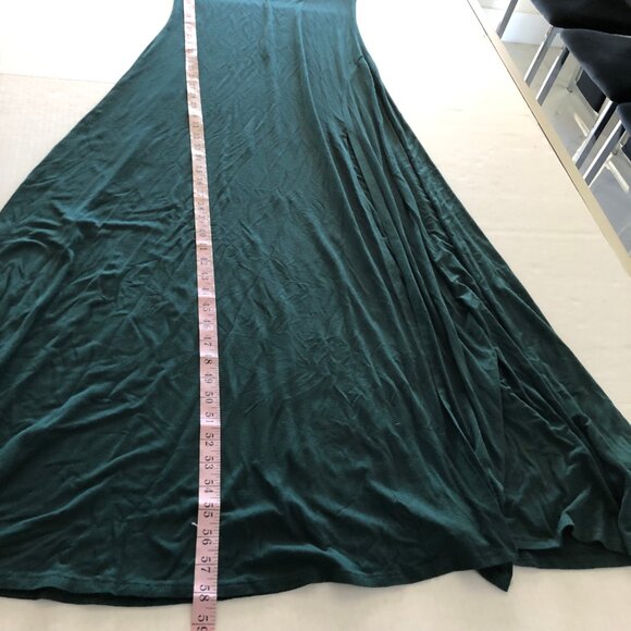 Lulu's Women's Swept Away Forest Green Long Sleeve Maxi Dress Size M Stretch - Picture 10 of 12